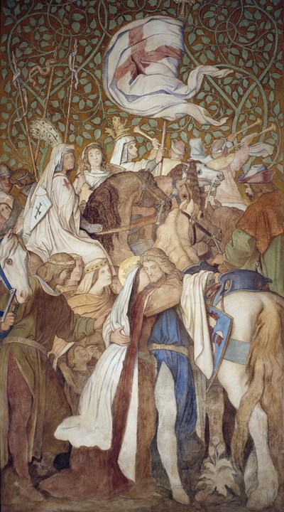 Fresco, Elisabeth-Galerie, Wartburg Castle by Moritz Ludwig von Schwind